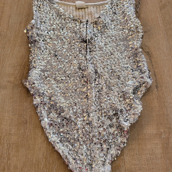 70's Vintage Sparkling Sequin Bodysuit - Picture 3 of 11